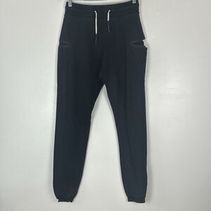 ASRV  Aesthetic Revolution Joggers Sweatpants Pants Size M Black Side Cut Outs